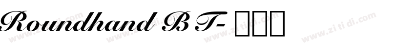 Roundhand BT字体转换
